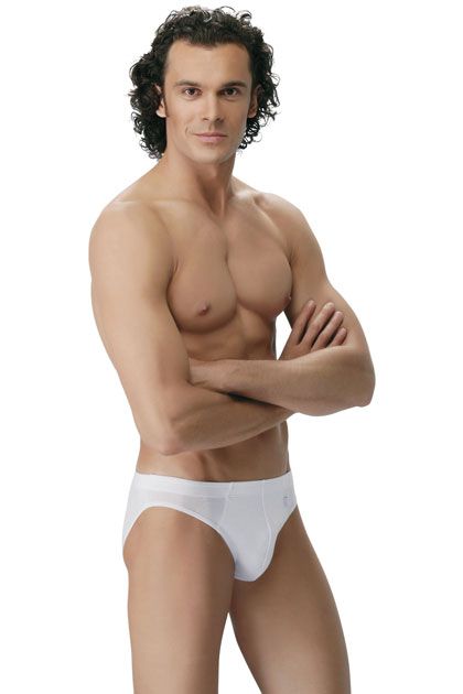 Трусы мини мужские "Классик" белые